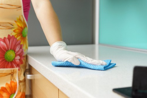Cleaners working in a residential property in N7
