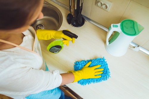 Regular house cleaning in N7 for kitchens, bathrooms, and living spaces