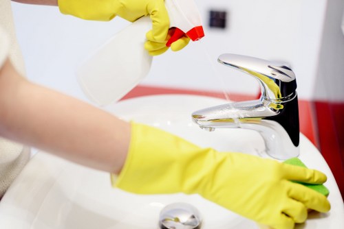 Deep cleaning service for a bathroom in a North London N7 property