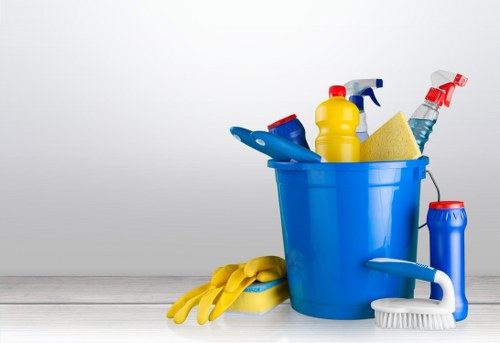 Local cleaner preparing a deep clean in N7 residential property