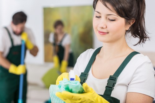 Commercial cleaner in N7 maintaining office and workspace cleanliness